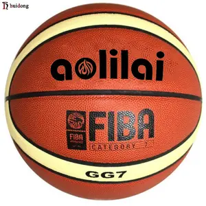 Esercizio GG7 GF7 Commercio All'ingrosso AOLILAI DELL'UNITÀ di elaborazione di Cuoio di Pallacanestro di Formato 7 6 5 LOGO Personalizzato di Marca Basket Baloncesto Balones Basquete