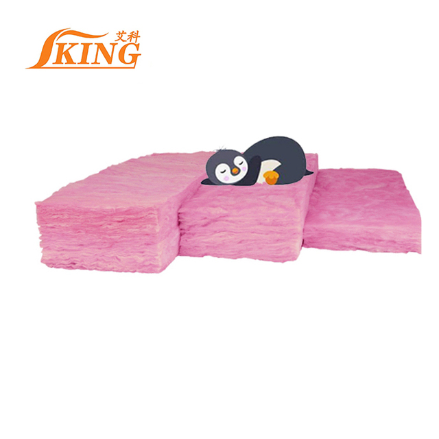 ISOKING 25mm 50mm R13 75mm 100m pink Fiberglass Wool Insulation with CE A1