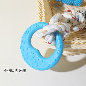 Jouets à mâcher pour animaux de compagnie, corde à mâcher pour la dentition, jouets à mâcher durables et nettoyants pour les dents des chiens, jouets interactifs pour l'auto-entretenissement et l'entretenissement des chiens - Product Image 3