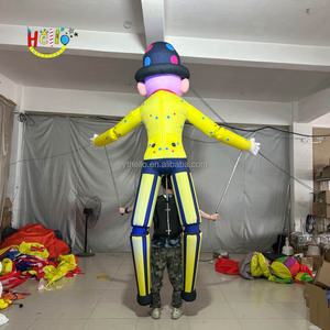 Bán buôn Inflatable chú hề trang phục thổi lên Joker bên Cosplay Trang phục mặc con rối cho xiếc diễu hành hiệu suất - Product Image 3