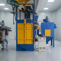 Machine de sablage à crochet Q37 pour le nettoyage des bouteilles de gaz et des jantes de voiture