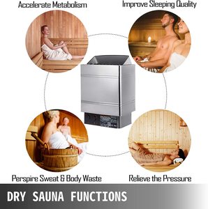 <span class=keywords><strong>Stufa</strong></span> asciutta 220V-240V di Sauna del bagno di vapore del radiatore 9KW di Sauna stanza domestica elettrica di Sauna dell'hotel del regolatore esterno - Product Image 6