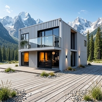 Maison conteneur modulaire préfabriquée extensible en acier, avec salle de bain, chambre et atelier, pour usage hôtelier, design japonais - Offre Spéciale
