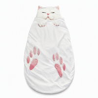 Sac de couchage d'hiver pour adulte en peluche, style enveloppe, design respirant, rembourrage en coton, longueur 170 cm, camping en plein air, léger