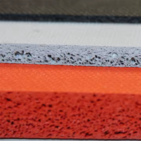 Neue Flammhemmende Hochtemperaturbeständige Weiche Schwammmatte Silikonkautschuk-Schaumstoffmatte für Hitze-Vakuum-Bügeltische