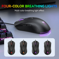 Souris de jeu optique filaire USB T-WOLF G550 avec boutons latéraux DPI réglables pour la maison, le bureau, l'ordinateur portable, l'ordinateur de bureau, accessoires informatiques