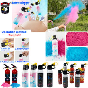 خزان معدني ألومنيوم يكشف جنس الرجل بخاخ ملون مطافئ برذاذ خفيف ملون دخان رشاش ملون ألعاب نارية للتحية - Product Image 3