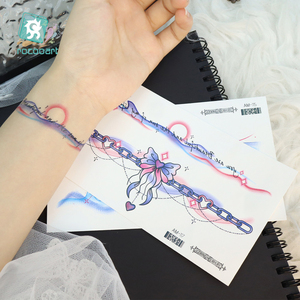 2025 derniers tatouages temporaires colorés réalistes Art corporel <span class=keywords><strong>fleur</strong></span> <span class=keywords><strong>épaule</strong></span> cou mains bras tatouages temporaires pour femmes filles - Product Image 6