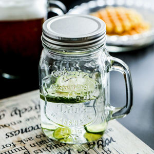 Oferta Especial: Vaso <span class=keywords><strong>de</strong></span> Vidrio Cuadrado <span class=keywords><strong>de</strong></span> Boca Ancha <span class=keywords><strong>de</strong></span> 400 ml (14 oz) con Tapa y Pajita para Repuesto <span class=keywords><strong>de</strong></span> Licuadora Eléctrica Portátil - Product Image 4