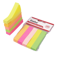 Foska 500 feuilles de marque-pages et onglets d'indexation de couleur néon, 5 blocs, pour la codification couleur des tâches et des priorités