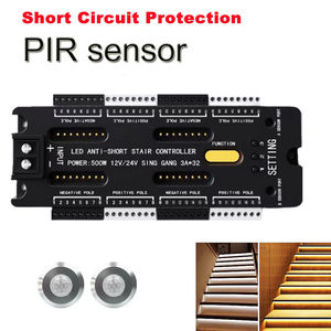 Controlador de Escaleras ES32 con Protección Contra Cortocircuitos, Sensor PIR, Regulador de Tiras LED de 32 Canales, 5V 24V, Controlador de Iluminación Interior para Escaleras - Product Image 2