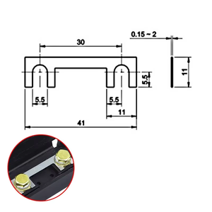 Caja de Fusibles Universal para Aire Acondicionado de Automóvil, <span class=keywords><strong>Portafusibles</strong></span> de 1 Vía con Perno de Horquilla Pequeño, Base de Fusibles de 60V 36V 24V 12V, Color Negro ANS-H2 - Product Image 4