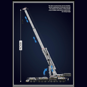 MOULD <span class=keywords><strong>KING</strong></span>-Blocs de construction pour enfant, <span class=keywords><strong>jouet</strong></span> éducatif technique motorisé, modèle de <span class=keywords><strong>camion</strong></span> <span class=keywords><strong>grue</strong></span> LTM11200, cadeau d'anniversaire, 17007 - Product Image 4