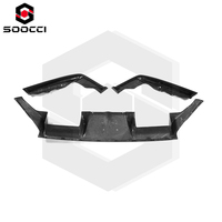 Diffuseur arrière de voiture en fibre de carbone sèche style 3D pour BMW G87 M2, pièces automobiles, garniture de pare-chocs, spoiler inférieur, séparateur, kit d'aileron arrière