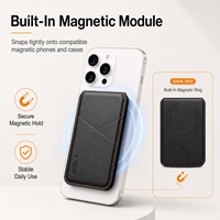 Dompet Ponsel Kulit PU Vintage dengan Slot Kartu ID & Penyangga, Pemblokir RFID, Kompatibel dengan Ponsel & Casing Magnetik