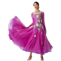 B-2047 Haut De gamme nouvelle compétition de danse de salon robes moderne valse tango danse robe élégante robe de danse latine à vendre
