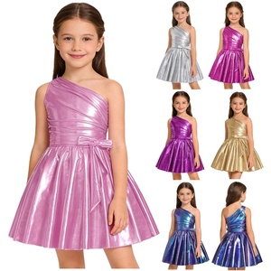 ชุดเดรสเด็กผู้หญิงอายุ 6-16 ปี ทรงเอไลน์ แขนพอง แต่งเมทัลลิก สำหรับงานเต้นรำ ปาร์ตี้ วันหยุด เทศกาล การแสดงบนเวที - Product Image 1