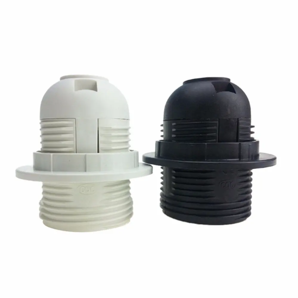 Lighting accessories locking device fully threaded screw M10 pendant bulb holder e27/E26 light bulb lamp holder with ring