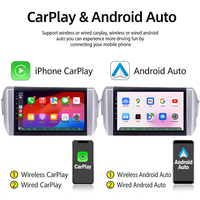 Autoradio Jiawell pour Innova 2015-2018 avec écran partagé, stéréo, prise USB, prise en charge Carplay et Android Auto, WiFi intégré, Bluetooth, DSP, 4G
