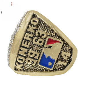 Anello del Campionato MLB dei Chicago White Sox, Set 4 Anelli con Corona, in Lega, Taglio Princess, Casual/Sportivo, Placcato <span class=keywords><strong>Argento</strong></span> <span class=keywords><strong>925</strong></span>/Oro 18K, CMA - Product Image 3