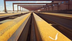 Gb 30Kg Đường Sắt Nhẹ Được Sử Dụng Cho Lớp Đường Sắt Thép Đường Sắt Tàu Hỏa - Product Image 5