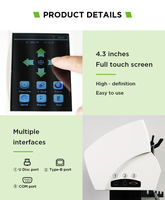Nouveau système de positionnement photo automatique EXTREME 1200 mm avec caméra CCD, traceur de découpe vinyle intelligent, écran tactile HD 4,3 pouces 1