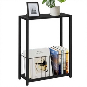 Mesa Consola Estrecha de Bambú Rústico Homleke, Revistero Delgado que Ahorra Espacio para Espacios Pequeños, Sala de Estar, Dormitorio, Oficina, 7.1 Pulgadas - Product Image 3