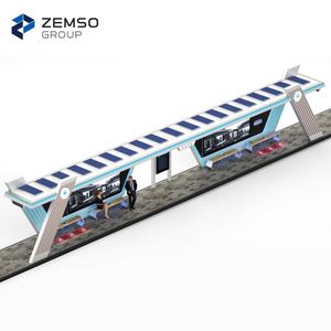 Su misura di alta qualità moderna Smart in acciaio inox stazione di autobus solare con <span class=keywords><strong>LED</strong></span>/LCD Digital Signage e pubblicità scatola luminosa - Product Image 2