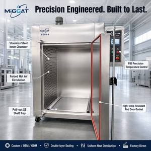 Custom Stainless Steel Forced Hot Air Industrial Drying <strong>Oven</strong> And Trolley OEM Rubber Silicone Curing Paint Coating Baking Cabinet - Product Image 1