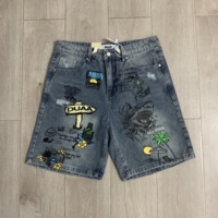 Shorts en jean décontractés pour hommes et femmes, imprimés créatifs et tendance, les plus vendus en Europe, vente en gros DUAA