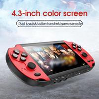 Console de jeu portable X7 de 4,3 pouces, best-seller, avec plus de 1000 jeux vidéo HD intégrés, batterie rechargeable, nouveau style chinois chic