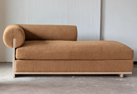 Modernes Eichen-Stoff-L-förmiges Umweltfreundliches Dreisitzer-Modulares Ecksofa-Set für Wohnzimmermöbel