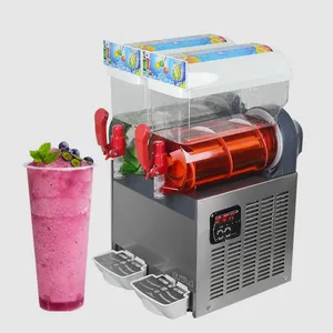 Бесплатная доставка в США, налог входит в стоимость резервуаров 15Lx2, коммерческая машина для замороженных напитков/машина для льда/машина для Маргариты