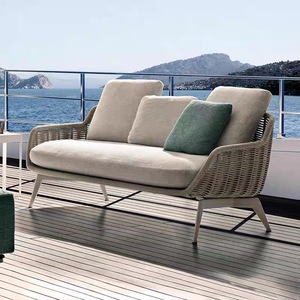 Ensemble de canapés en bois de haute qualité, moderne, décontracté, pour l'extérieur, pour villa, patio, jardin, terrasse, cour, parc, canapé modulaire - Product Image 5