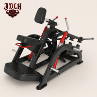 Máquina de remo con soporte para el pecho y carga de placas para entrenamiento de fuerza de látigos y espalda superior en gimnasios comerciales y clubes de fitness
