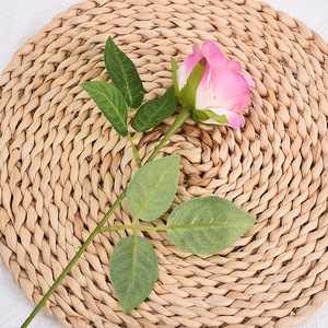 Rose artificielle faite à la main, roses roses pour mariage, décoration de la maison, Saint-Valentin - Product Image 4
