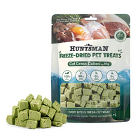 Friandises lyophilisées EASA pour animaux de compagnie : crevettes, capelins, saumon, poulet en cubes – Snack riche en protéines pour la santé de la peau et du pelage des chats et chiens – Vente en gros