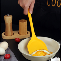 Spatule en silicone antiadhésive, portable, pour la cuisine domestique, ustensiles de cuisine chinois classiques, passe au lave-vaisselle, écologique, 33x10cm