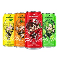 Boissons gazeuses en conserve faiblement émaillées en glucides, aux saveurs fruitées, 330 ml, avec motifs IP personnalisés, vente en gros