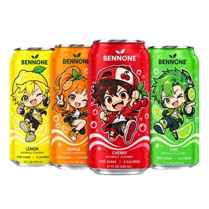 Refrescos Carbonatados en Lata de 330ml, Bajos en Carbohidratos, con Sabores Frutales y Diseños Personalizados (Venta al Por Mayor) - Product Image 1
