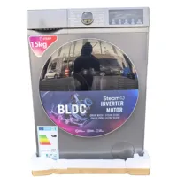 15kg Electric Stainless Steel Front Load Automatic Washer with Direct Drive Motor Energy-Saving & Low Noise