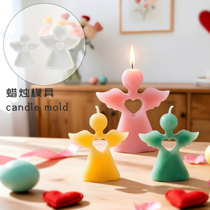 Choukai 3D Heart Angel Silicone Mold Candle Making <b>DIY</b> <b>Kit</b> For Home Decoration Aromatherapy - Product Image 1