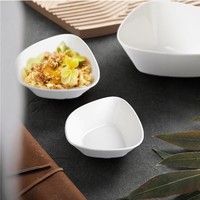 Assiettes de table en porcelaine blanche personnalisées de luxe écologiques en gros pour hôtels, restaurants, fêtes et cuisines
