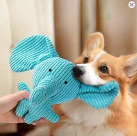Mainan Anjing Mewah Lucu Berbahan Plush dengan Suara & Bunyi, Mainan Kunyah untuk Membersihkan Gigi untuk Anjing Kecil/Sedang/Besar