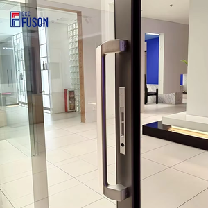 Fuson Spot Goods Interior de alta calidad Doble vidrio Cavidad oculta Bolsillo 3 paneles 4 paneles Puerta corredera de vidrio de aluminio - Product Image 3