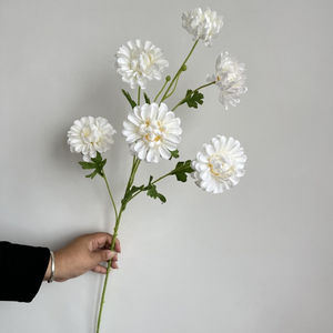 Gran oferta, ramo de flores de Dalia de 6 cabezas, flor de seda de Dalia Artificial para Arreglo Floral, decoración de <span class=keywords><strong>casa</strong></span>, boda, azul, rosa, Dalia - Product Image 3