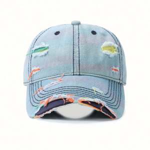 Gorra de Béisbol de Mezclilla Lavada Estilo Retro Artístico Personalizada para Hombre y Mujer, Gorra de Golf Desgastada para Primavera y Otoño, Protección Solar para Exteriores - Product Image 6