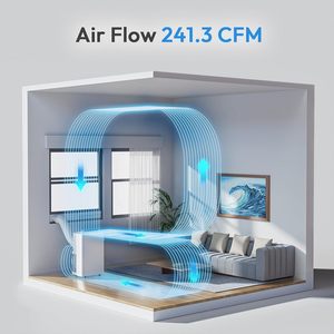 Climatiseur portable AirOrig 14000 Btu 3 en 1 avec minuterie et mode veille pour les pièces jusqu'à 450 pieds carrés - Product Image 6