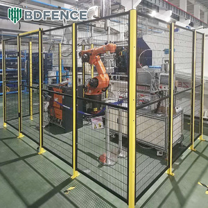 Sistema de protección de máquina eficiente de cercas de robot de seguridad industrial con enrejado y puertas - Product Image 5