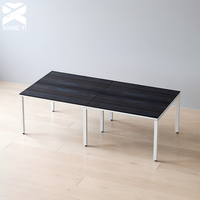 Bureau modulaire 4 personnes 240x120x75cm – Poste de travail informatique, table de bureau, bureau de centre d'appels, poste de travail en îlot